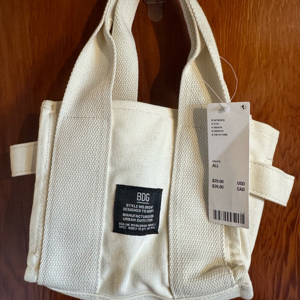 BDG Off-White Canvas Tote